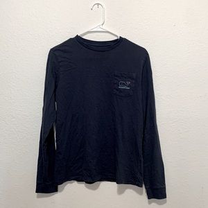 Vineyard Vines Youth XL Navy Blue Long Sleeve Whale Logo